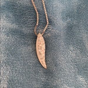 SWAROVSKI silver necklace w/clear crystal/white